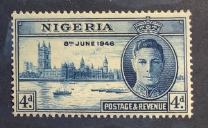 Nigeria 1948 Scott 72 MNH - 4p,  Victory,  King George VI