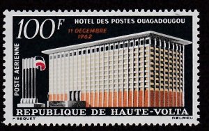 Burkina Faso # C7, Post Office Building, Mint NH, 1/2 Cat.