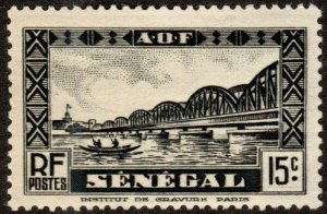 Senegal 148  - Mint-H - 15c Faidherde Bridge (1935)