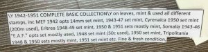 MOMEN: BRITISH OCCUPATION OF ITALIAN COLONIES MINT OG H/USED £1,060 LOT #64608*