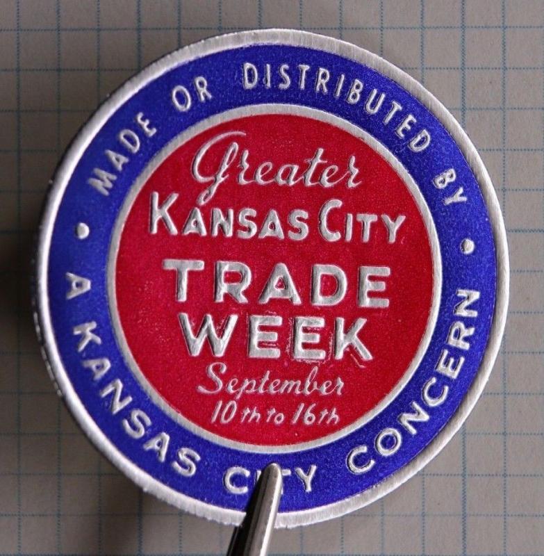 Greater Kansas City Trade Week Concern industry Commerce Foil Poster seal ad