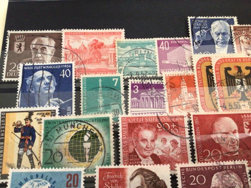 Germany Berlin 1954 - 1961 part complete used stamps A18641