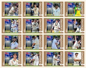 Stamps. Sports. Cricket 2024 year 16 stamps perforated