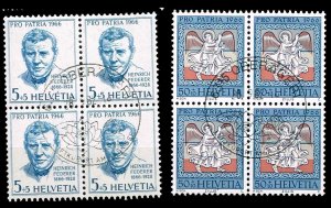 Switzerland 1966,Sc.#B355+B359 used, Pro Patria
