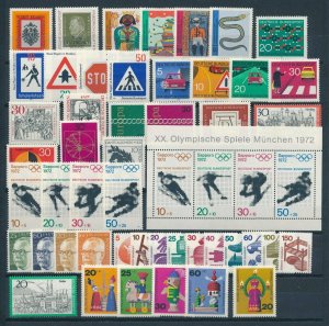 West Germany 1971 Complete Year Set  MNH