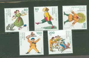 Germany #B762-766 Mint (NH)