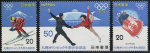 1972 Japan 1138-40 1972 Olympic Games in Sapporo