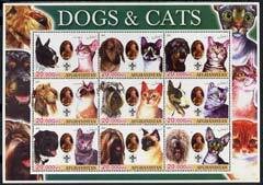 AFGHANISTAN - 2003 - Dogs & Cats #2 - Perf 9v Sheet - M N H -Private Issue