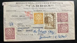 1956 Asuncion Paraguay Jewelry Commercial Airmail cover to Koln Germany