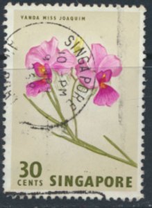 Singapore   SC#  65   Used    Flowers    see details & scans