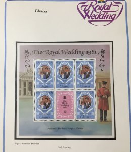 Lady Diana Royalty 1981 Wedding MNH+Sheets+Booklet Gambia Ghana Grenada UK316