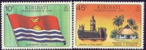 KIRIBATI 325-26 MNH 1979 INDEPENDENCE