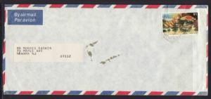 Saint Vincent to Newark NJ 1970's Airmail # 10 Cover 