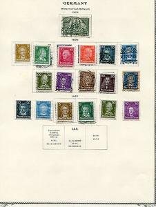 Germany Collection 1923/ 1935 VF  7 pages    Lakeshore Ph...