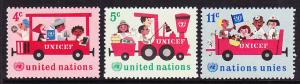 161-63 United Nations 1966 UNICEF MNH