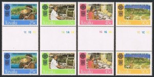 Tuvalu 212-215 gutter,MNH.Michel 203-206. World Communication Year,1983.Shell.