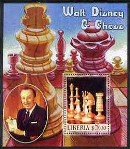 LIBERIA - 2005 - Walt Disney & Chess #1 - Perf Min Sheet - MNH - Private Issue