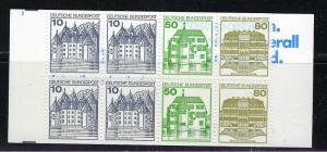 Germany Bund Scott # 1231c, mint nh, stamp booklet Michel # MH24i k1