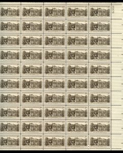 UNITED STATES SCOTT #1081 3c HOME OF JAMES BUCHANAN SHEET(50) MINT NEVER HINGED