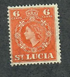 St. Lucia #162 used single