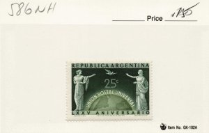 ARGENTINA  586  MNH