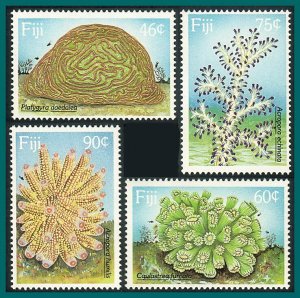Fiji 1989 Corals, MNH #607-610,SG794-SG797