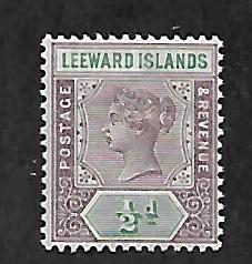 LEEWARD ISLANDS 1 MINT HING QUEEN VICTORIA