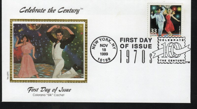 SC# 3189d - Celebrate the Century 1970s, Disco Music - FDC