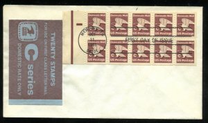 US 1948a Domestic Mail C Rate Issue Booklet pane 10 UA cover cachet FDC