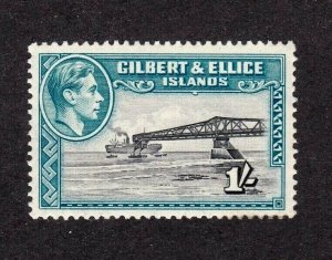 Gilbert & Ellice stamp #48a, MH OG,  CV $20.00