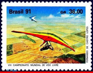 2305 BRAZIL 1991 HANG GLIDING WORLD CHAMPIONSHIPS, SPORTS, MI# 2403 C-1726, MNH