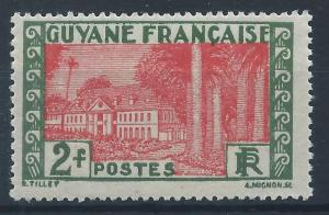 FRENCH GUIANA 1929-40 SG153 2f - red and green  Government Cayenne Mint M