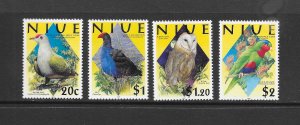 BIRDS - NIUE #742-5  MNH