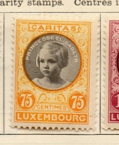 Luxemburg 1927 Early Issue Fine Mint Hinged 75c. NW-191820