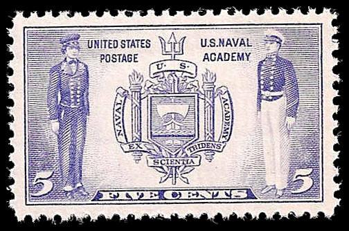 # 794 MINT NEVER HINGED SEAL OF U.S. NAVAL ACADEMY TEMP