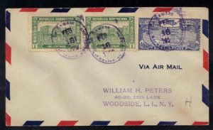 DOMINICAN REPUBLICAN 1929 EARLY AIR MAIL FLIGHT SANTO