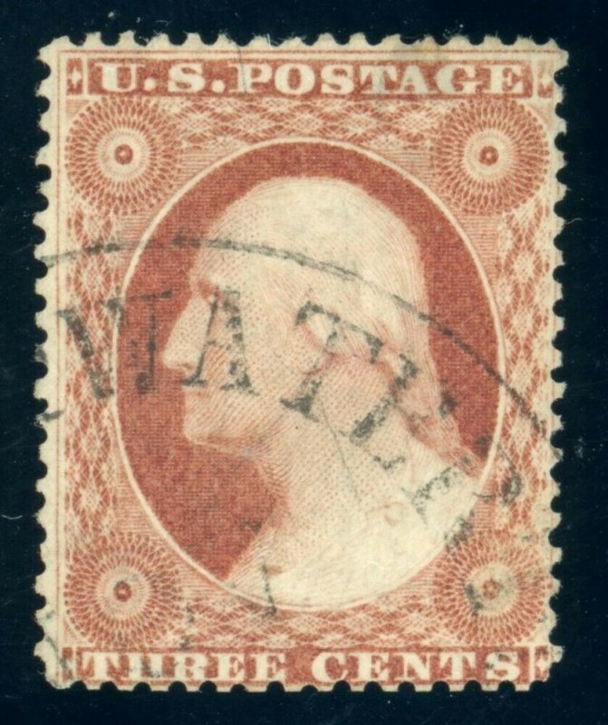 US Stamp #25 Washington 3c - PSE Cert - Used - REPERFORATED