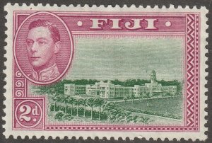 Fiji,stamp, Scott#121, used, hinged,  castle, 2d