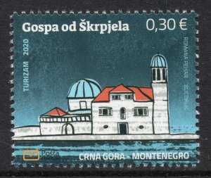 305 - MONTENEGRO 2020 - Tourism - Our Lady of Skrpjela - MNH Set