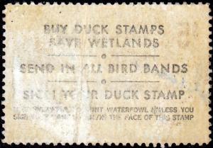 U.S. Federal Duck Stamp RW41 issued 1974. used, Crease