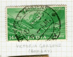 INDIA; Early 1950s issue with fine POSTMARK, Victoria Gardens Bombay