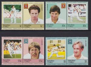 Tuvalu Nukufetau 1985 Cricket 20-23 MNH