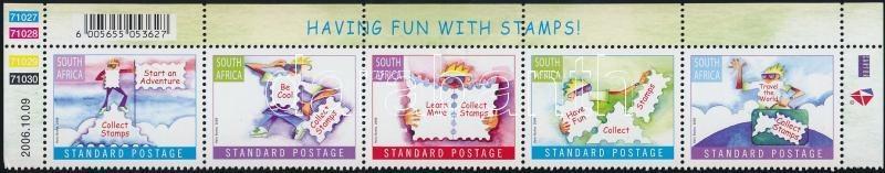 South Africa stamp Stamp corner stripe of 5 2006 MNH Mi 1731-1735 WS180506