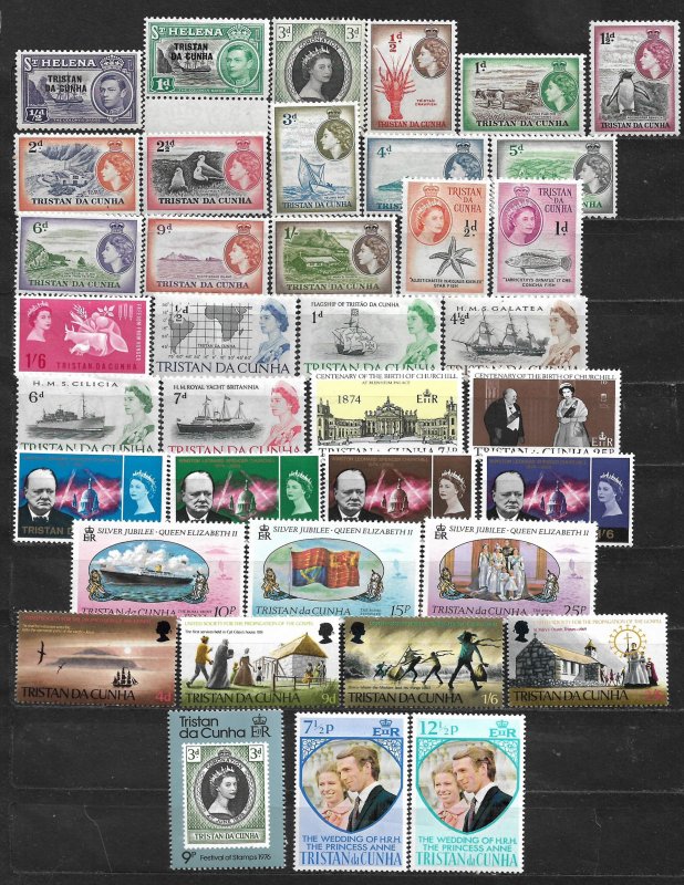 COLLECTION LOT OF 38 TRISTAN DA CUNHA 1952+ STAMPS / HipStamp