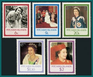 Pitcairn Islands 1986 Queen Elizabeth Birthday,  MNH  #270-274,SG285-SG289