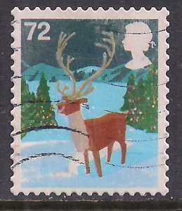 GB 2006 QE2 72p Christmas Reindeer used stamp SG 2682 ( C545 )
