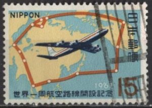 Japan 905 (used) 15y Japan Air Lines, global service (1967) HS %			.