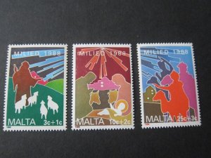 Malta 1988 Sc B63-5 Christmas Religion set MNH