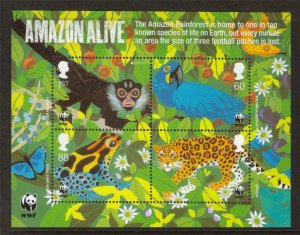 MS3172 2011 WWF Amazon Alive miniature sheet UNMOUNTED MINT/MNH 