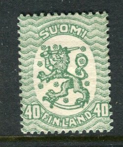 FINLAND; 1917-29 early Lion Type fine Mint hinged Shade of 40c. value